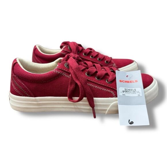 Taos Plim Soul Red Canvas Sneaker Fashion Lace up Casual EverydayWomen’s Size 6 - Picture 11 of 11